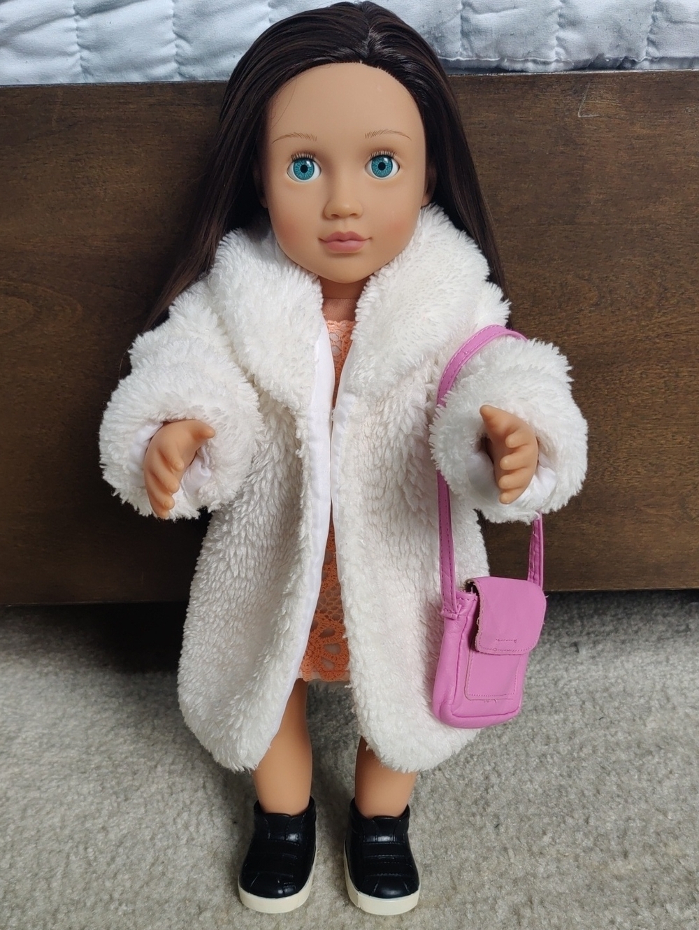 Our Generation 18" Doll Brown Long Silky Hair Blue Eyes Y2K Girlhood Classic